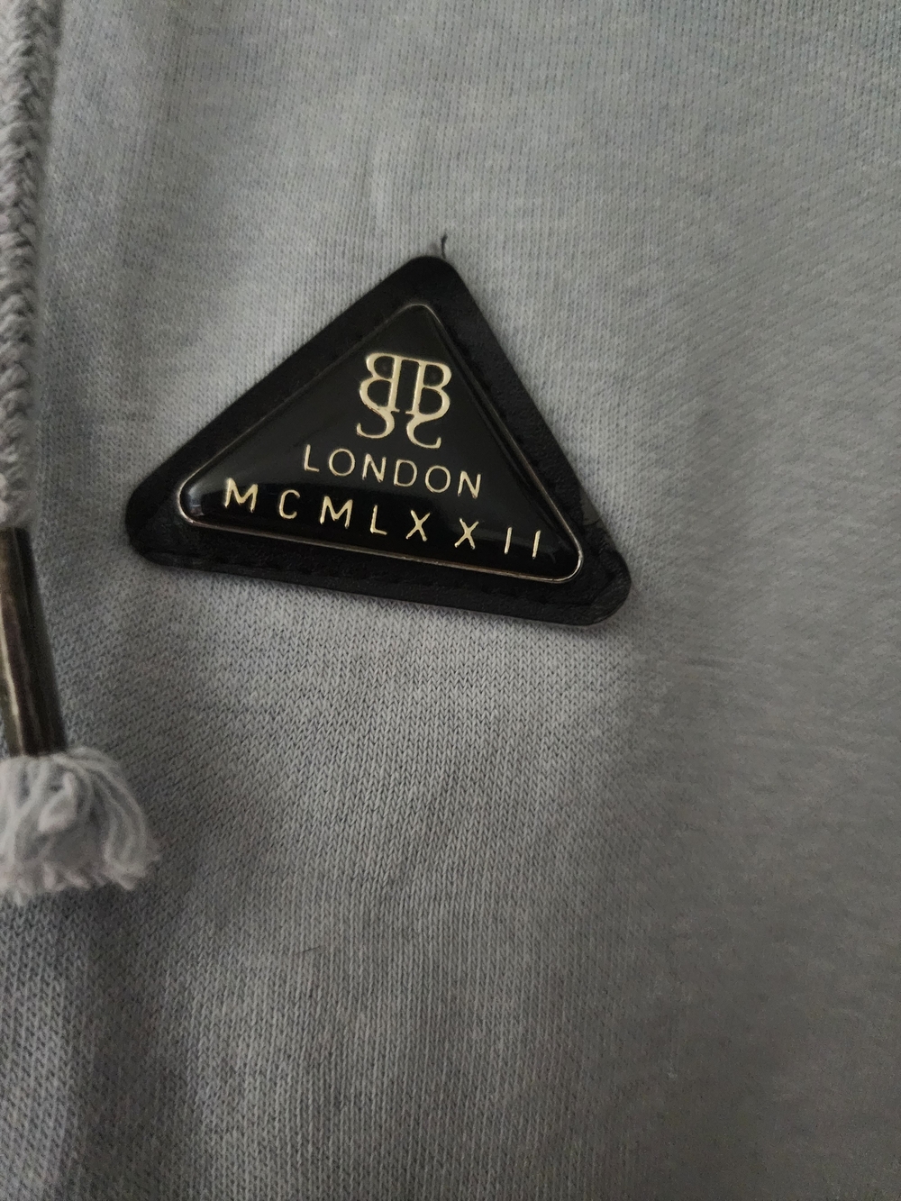 Brave Soul Light Sky Blue Logo Patch Hoodie